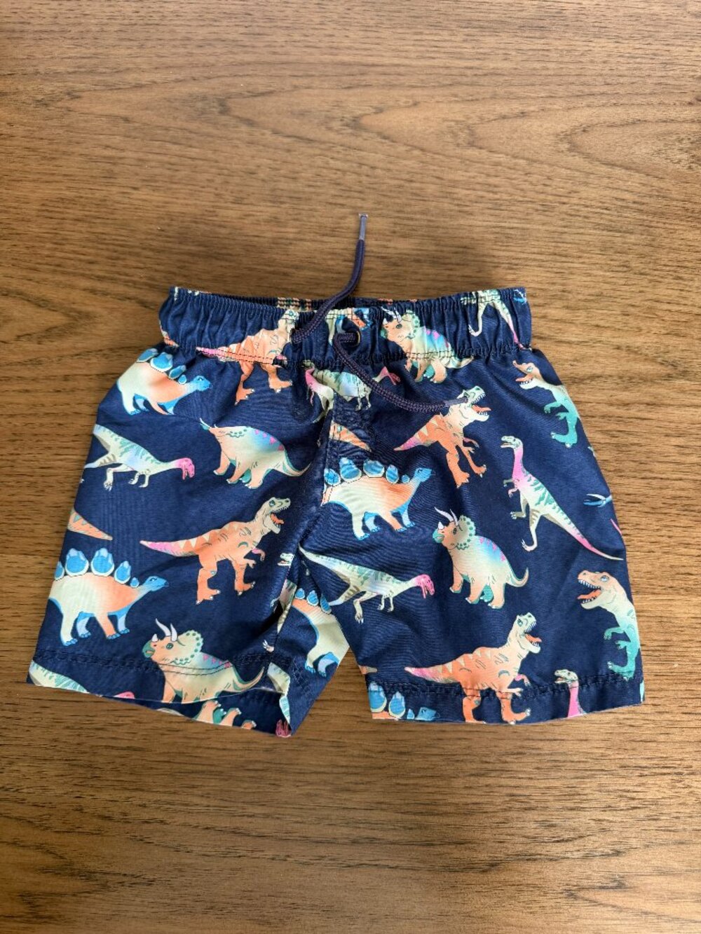H&M Navy  Multicolor Dinosaur Print Swimsuit